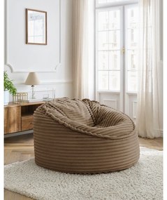 Hnedý menčestrový sedací vak Socrate – Bobochic Paris