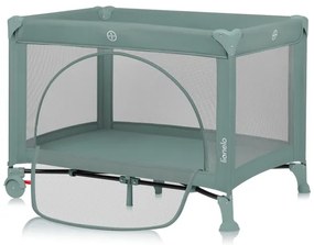 Lionelo - Cestovná postieľka LAURA šalviová zelená
