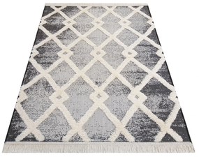 Sivý koberec v škandinávskom štýle