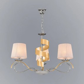 Denis Závesné svietidlo 3x40w E14 Chróm/Zlatá