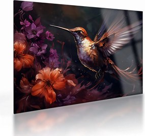 Sklenený obraz - Kolibrík (70x50 cm)