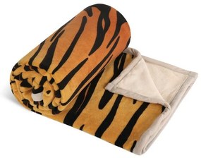 Bellatex Deka Korall micro jednolôžko Tiger, 150 x 200 cm