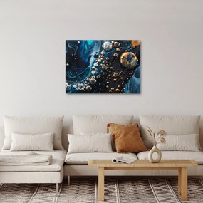 Obraz - Atramentové kvapky (70x50 cm)