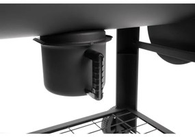 Fieldmann - Gril na drevené uhlie s údiarňou čierna