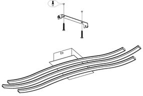 Eglo 99321 - LED Stropné svietidlo RONCADE LED/21W/230V
