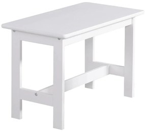 Biely detský stolček z masívneho borovicového dreva Pinio Baby