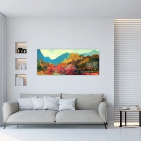 Obraz - Farby jesene (120x50 cm)