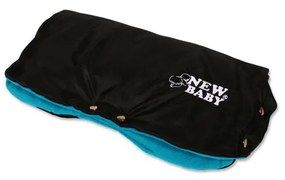 Rukávnik na kočík Classic Fleece black/blue