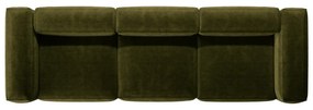 Zelená menčestrová pohovka 364 cm Bergano – Cosmopolitan Design