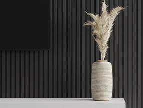 Mexen Lam-F, akustické stenové lamely 275 × 31,5 cm, filc 6 mm, ľan čierny, S105-275317-2812-069