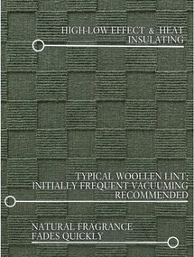 Tmavozelený ručne tkaný vlnený koberec 200x300 cm Scala – Villeroy&amp;Boch
