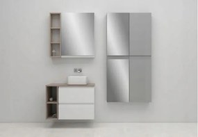 Cersanit Moduo, závesná skrinka 400x141x800 mm, biela lesklá, K116-018