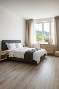 Beauflor, PVC podlaha - lino Texalino Supreme 6182 Pure Oak, na mieru, šíře 5m, hnedá, filc, chodba / predsieň