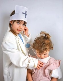 Lekársky kufrík pre deti strieborný