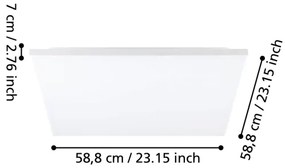 Eglo 99845 - LED Stropné svietidlo TURCONA LED/31,5W/230V