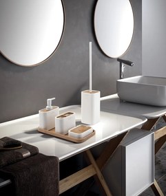 Gedy Gedy, NINFEA WC kefa na postavenie, čierna/bambus, 133314