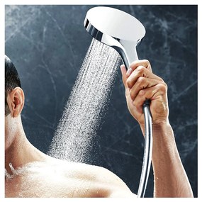 Hansgrohe Rainfinity, ručná sprchová hlavica 130 3-funkčná, chrómová, HAN-26864000