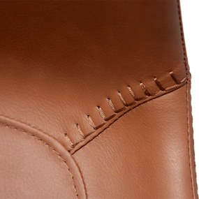 HYPE ČALÚNENÁ BAROVÁ STOLIČKA cognac brown/black