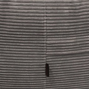 Tmavohnedý menčestrový sedací vak Roll 190 – SLOWDOWN