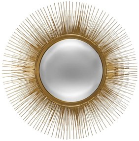Zlaté nástenné zrkadlo Slnko Atmosphera 3834, 58 cm