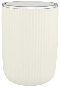 Krémovobiely odpadkový kôš Wenko Agropoli, výška 27 cm