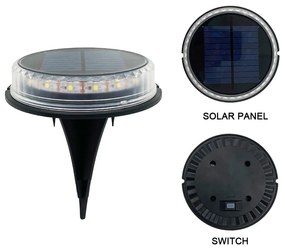 Bezdoteku LEDsolar 17Z vonkajšie svetlo na zapichnutie do zeme 8 ks, 17 LED, bezdrôtové, iPRO, 1W, teplá farba