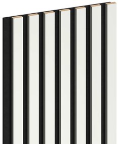 Mexen Lam-F, akustické stenové lamely 275 × 31,5 cm, filc 6 mm, biela matná, S105-275317-2812-051