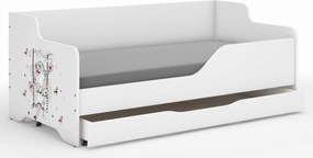 Wooden Toys Detská posteľ LILU 160x80  Dievčatko na hojdačke – bočnice