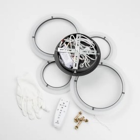 Brilagi - LED Stmievateľný prisadený luster ORBITS LED/50W/230V 3000-6500K antracit + DO