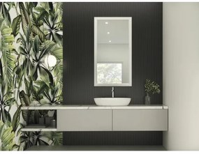 Zrkadlo do kúpeľne Cordia Siena 150x60 cm strieborný rám