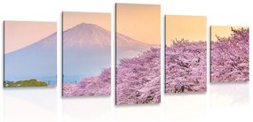 5-dielny obraz nádherné Japonsko