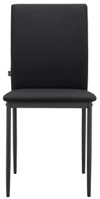 Čierne jedálenské stoličky z imitácie kože v súprave 2 ks Pavia – Støraa
