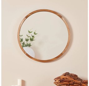 Eglo 425038 - Nástenné zrkadlo BANI pr. 70 cm hnedá