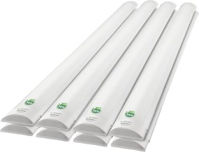 Sada 4 x povrchovo montovateľných LED svietidiel 36W 120cm fluorescenčný panel pre garážovú dielňu