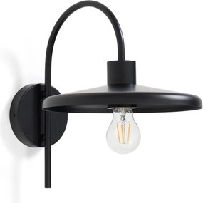 Čierne nástenné svietidlo ø 27 cm Nuvira – Kave Home