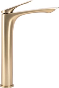 Rea Avalon, vysoká umývadlová batéria h-305, zlatá matná, REA-B2705