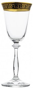 BOHEMIA ANGELA VERSO GOLD POHÁR NA VÍNO 185 ML SADA 6 KS