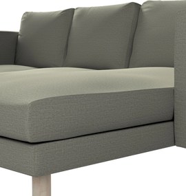 Poťah na sedačku Norsborg s ležadlom - 3 os. farba produktu sivá látka zapletaná