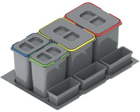 Nádoba na odpad Praktiko 80 4 dielná (2x20 l + 2x9 l)