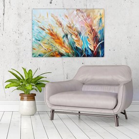 Obraz - Pšenica, abstrakcia (90x60 cm)