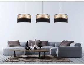 Luster na lanku LIMA 1xE27/60W/230V zlatá/čierna