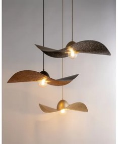 Luster na lanku KAPELLO 1xE27/60W/230V pr. 55 cm zlatá