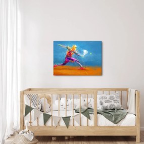 Obraz - Maľovaný tenista (70x50 cm)