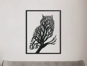 drevko Drevený obraz Sova a strom Rozmer obrazu: 40,5 x 32,5 cm, Farba dekorácie: Čierna