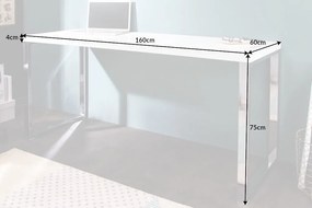 Písací stôl Biely Písací stôl biely 160x60cm