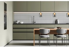 Závesný luster KLEA na lanku 1xG9/15W/230V dymovo čierny