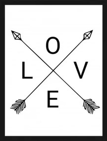 Obraz v ráme Love, 30x40 cm%