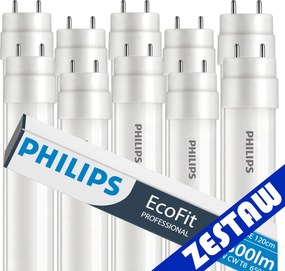 SADA 10x LED trubicové svetlo 120cm 18W 6500K 1800lm G13 Philips Cold