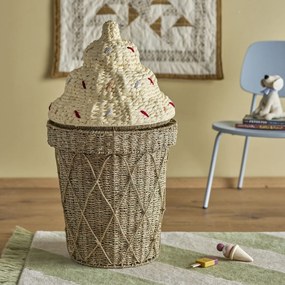 Bloomingville Úložný kôš Cillie Nature 72 cm