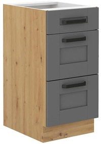 Kuchynská skrinka Luna dustgrey/artisan 40D 3S BB